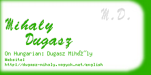 mihaly dugasz business card